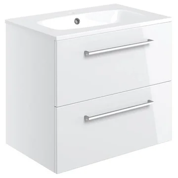 Joseph Miles Alvin Wall Hung Vanity Unit with Basin - 610 x 500mm - 2 Drawers