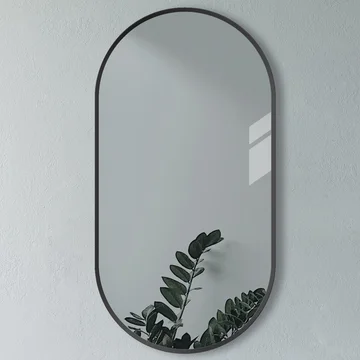 Joseph Miles Alvina Oblong Mirror - Aluminium Metal Frame - 400 x 800mm