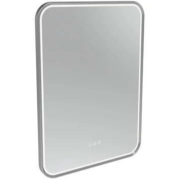 Tavistock Alderbury LED Borderlit Rectangular Mirror with Demister Pad - Chrome