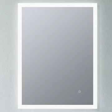 Joseph Miles Edsel Rectangular Borderlit LED Mirror with Demister Pad and Shaver Socket