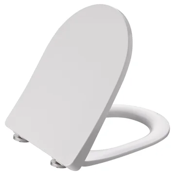 Joseph Miles Heaven White Slim Soft Close Toilet Seat - Top Fixing - 342 x 422mm
