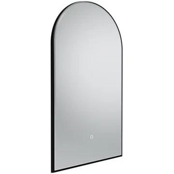 Tavistock Oxygen Contemporary Arch LED Backlit Mirror with Demister Pad - 900mm High