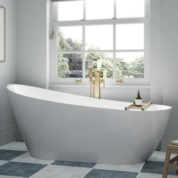 Joseph Miles Hilton Freestanding Slipper Bath with Integrated Waste - 1500 x 700mm
