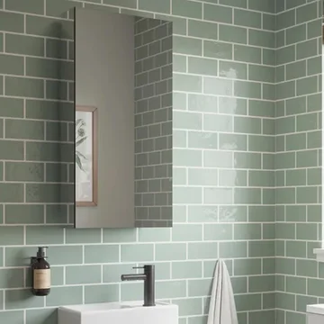 Tavistock Kew Contemporary Wall Hung Double Sided Mirror Cabinet - 1 Door