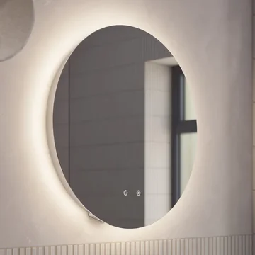 Tavistock Portal Pro LED Round Backlit Mirror with Shaver Socket and Demister Pad