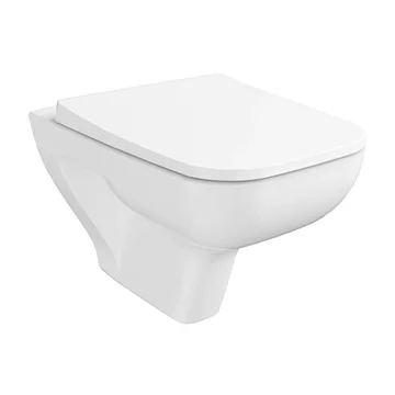 VitrA S20 White Square Wall Hung WC Pan - Short Projection - 365 x 495mm