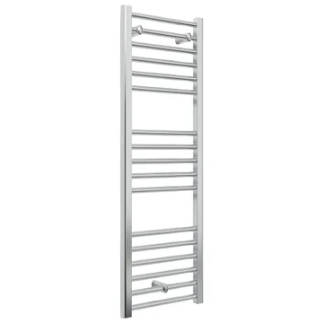 Joseph Miles Trey Chrome Straight Ladder Heated Towel Rail - Steel - 400mm Wide