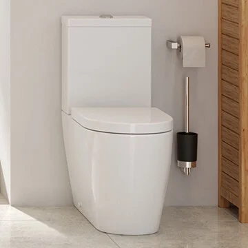 Joseph Miles Luke Rimless Close Coupled Comfort Height WC Pan with Cistern and Seat - 360 x 660mm