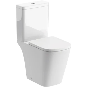 Joseph Miles Livav Rimless Close Coupled WC Pan With Cistern and Seat - Open Back - Image