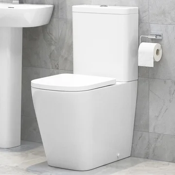 Joseph Miles Livav Rimless Fully Shrouded Close Coupled WC Pan with Cistern and Seat