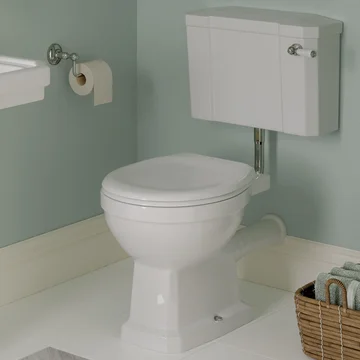 Joseph Miles Wilson Traditional Low Level WC Pan with Cistern Kit and Seat - Open Back