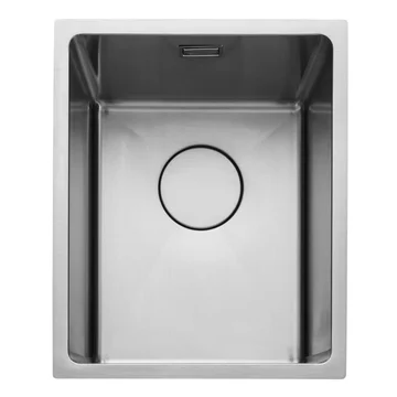 Rangemaster Cubix Stainless Steel Kitchen Sink with Waste - 1 Bowl - Inset or Undermount