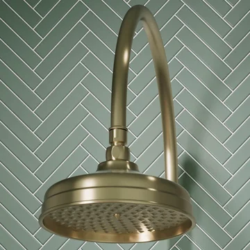 Joseph Miles Odele Traditional Wall Mounted Round Shower Arm - 365mm
