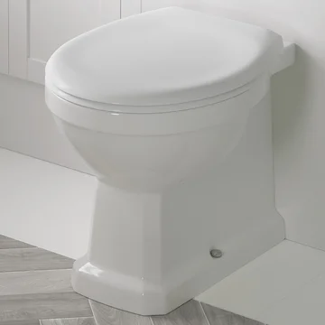 Joseph Miles Wilson Traditional Back To Wall WC Pan with Soft Close Seat - Comfort Height