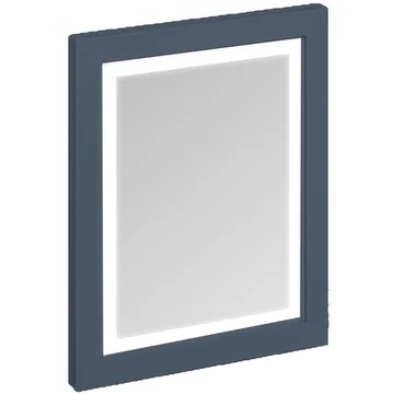 Burlington Rectangular Illuminated Frontlit LED Mirror 750mm High - Wooden Framed