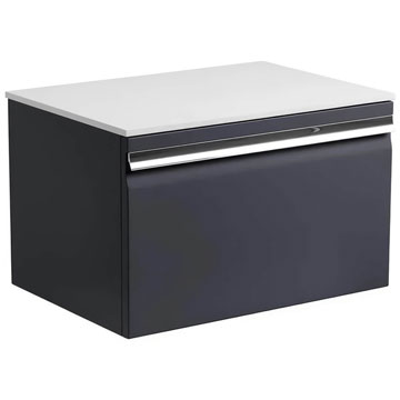 Roper Rhodes Pursuit Wall Hung Matt Carbon Unit - 1 Drawer - 600 x 368mm - EX Display