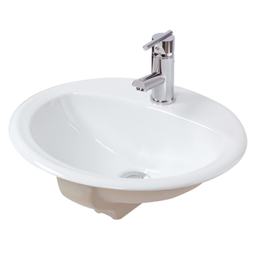 Joseph Miles Emma White Round Inset Basin 520 x 420mm - Ex-Display
