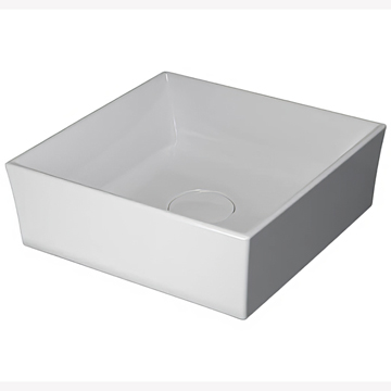 Saneux Podium White Square Cloakroom Ceramic Basin 380 x 380mm - Ex-Display