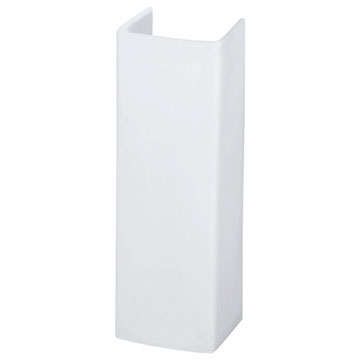 Nuie Asselby Contemporary Square Pedestal For Basin - 660mm High - Ex-Display