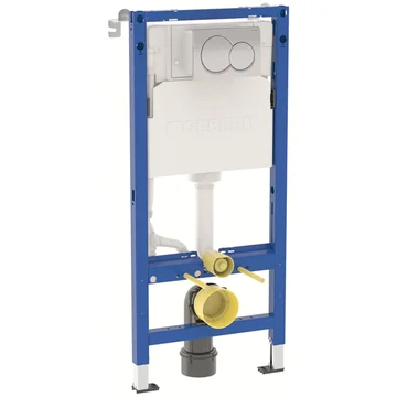 Geberit Duofix Wall Hung WC Frame with 12cm Alpha Concealed Cistern 5.8/3L and Flush Plate - 500 x 1120mm