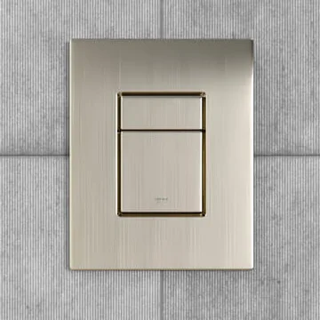 Grohe Skate Cosmopolitan Rectangular Toilet Flush Plate with Dual Button - 156 x 197mm