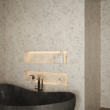 Nuance Postformed Wall Panel - Light Terrazzo - 1200mm x 2420mm