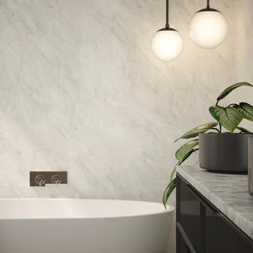 Nuance Tongue and Groove Wall Panel - Carnico Marble - 1200mm x 2420mm