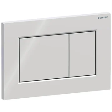 Geberit Sigma-01 Rectangular Flush Plate with Dual Buttons