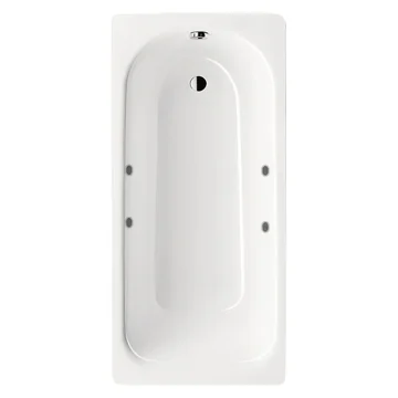 Kaldewei Eurowa Single Ended Steel Bath with Antislip - Twin Grip Hole