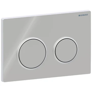 Geberit Omega-20 Rectangular Flush Plate with Dual Round Button