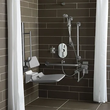 Armitage Shanks Contour Doc-M Shower Room Pack with Stainless Steel Rails
