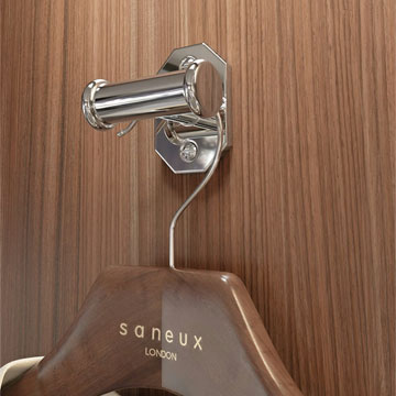 Saneux Cromwell Wall Mounted Double Robe Hook - CR190