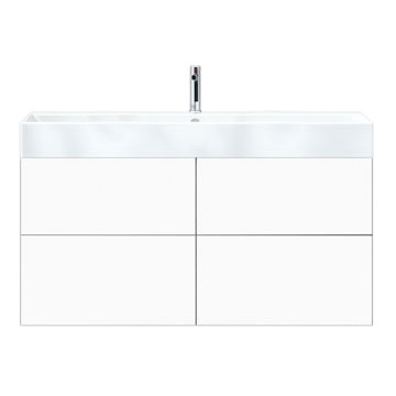 Miller New York Wall Mounted Vanity Unit with Four Soft-Close Drawer - 1190 x 580mm