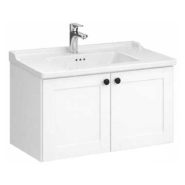 VitrA Root Classic Wall Mounted Vanity Unit and Handle - Double Door - 550mm Height - Image