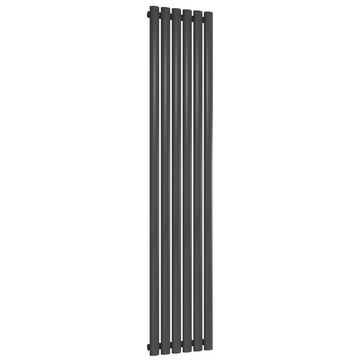 Reina Neval Vertical Tubular Column Anthracite Designer Radiator 1800mm High - Aluminium