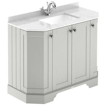 Hudson Reed Old London Timeless Sand Undercounter Vanity Unit with Marbletop Basin