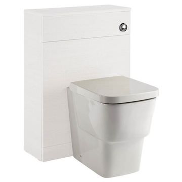 Royo Vitale Contemporary Gloss White Back To Wall Toilet Unit - 600 x 840mm