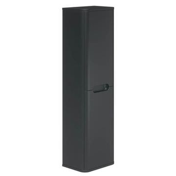 Essential Colorado Wall Hung Graphite Grey Tall Boy Cabinet 350 x 1200mm - Two Door