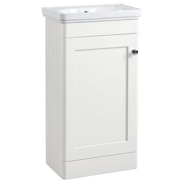 Tavistock Marston Floorstanding Traditional Paper White Cloakroom Vanity Unit 464 x 810mm