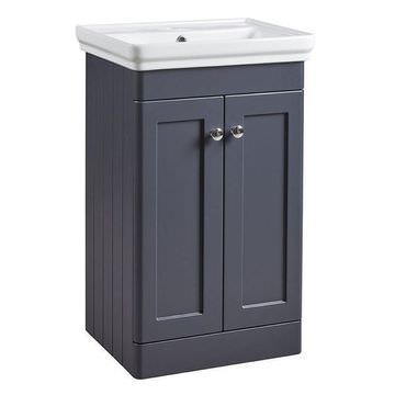 Tavistock Marston Floorstanding Traditional Dark Grey Vanity Unit - Shaker Style Doors