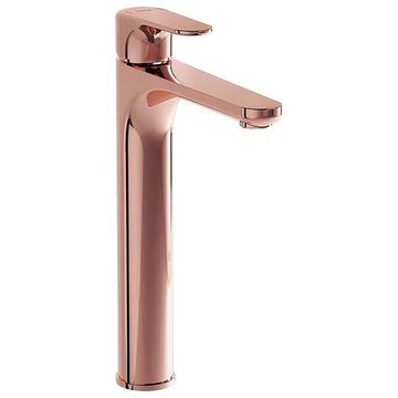 VitrA Root Round Copper Single Lever Tall Basin Mixer Tap - Image