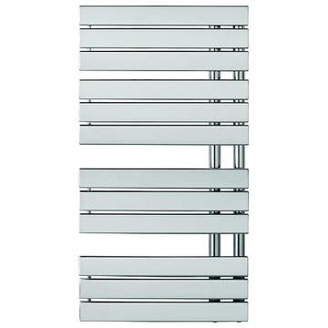 QS Basics Cleora Chrome Flat Panel Towel Rail - Mild Steel - 550mm Wide