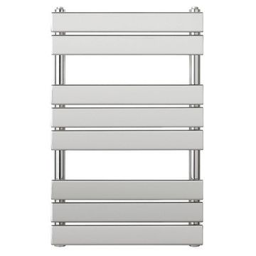 QS Basics Hixel Chrome Flat Panel Towel Rail 500mm Wide - Mild Steel