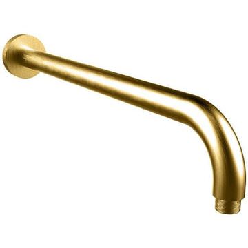 Crosswater Union Round Brushed Brass Shower Arm - Wall Mounted - 400mm Projection