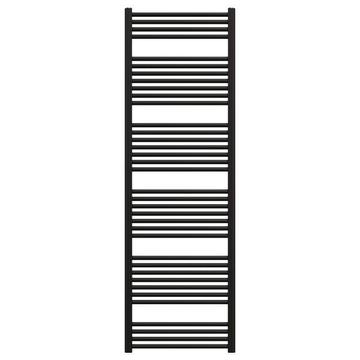 Zehnder Deline Straight Anthracite Ladder Towel Rail with Round Tubes - Steel