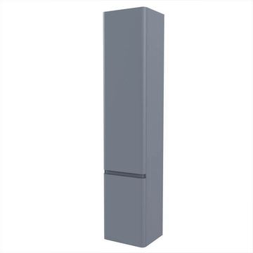 RAK Resort Wall Hung Matt Grey Tall Storage Unit 350 x 1650mm - Two Door