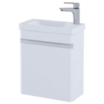 RAK Resort Matt White Wall Hung Cloakroom Vanity Unit with Basin - 450 x 660mm