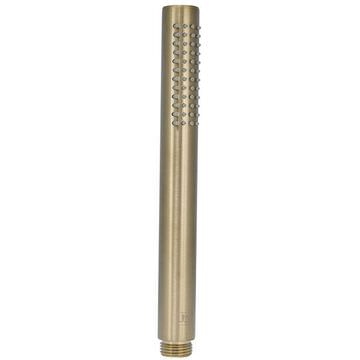 QS Basics VOX Round Slim Brushed Brass Shower Handset - Single Spray Mode
