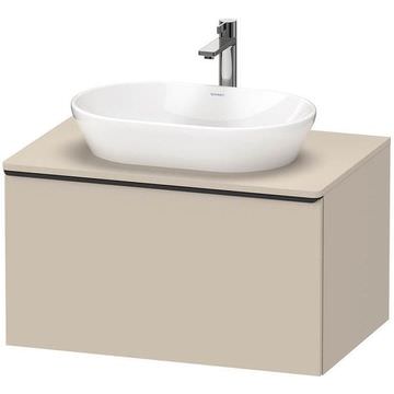 Duravit D-Neo Wall Hung Taupe Countertop Vanity Unit - Single Drawer