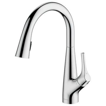 Clearwater Rosetta Pull-Out Chrome PVD Kitchen Sink Mixer Tap with Swivel Spout
